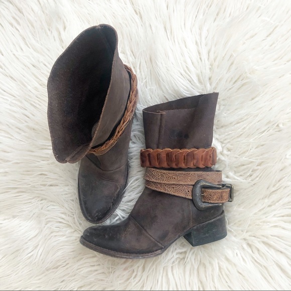 Freebird by Steven Shoes - Freebird by Steven Yerba Leather Distress Boots 7